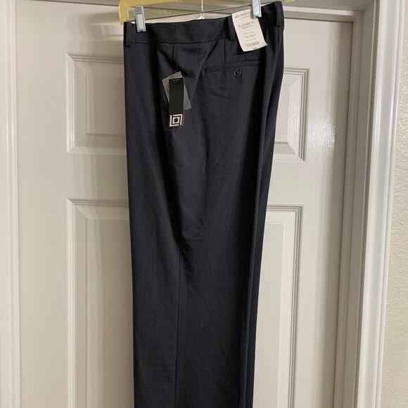 Liz Claiborne Pants - Liz Claiborne Charcoal Heather Dress Pants, Size 12, NWT